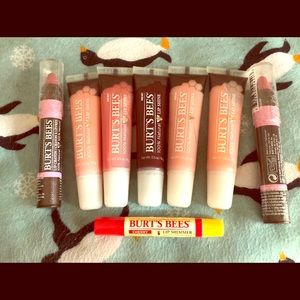 Burts Bees lot; lip shine, lip crayon, lip shimmer